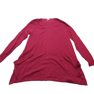 LOGO by Lori Goldstein Gr. M weinrot Baumwoll-Kaschmir-Mischung Pullover Sweater - Bild 1 von 11