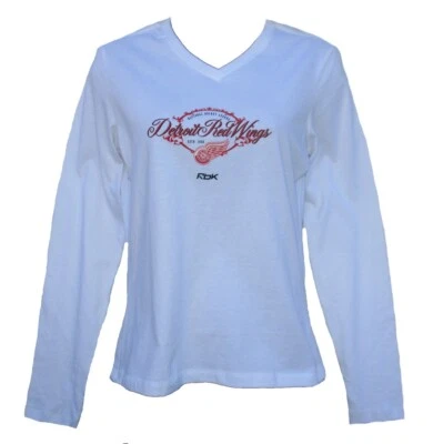 Camisa feminina Detroit Red Wings tamanho pequeno manga longa - Imagem 1 de 2