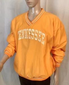 vintage 90's TENNESSEE VOLS Official Team V Neck Windbreaker Pullover XXL 2XL - Picture 1 of 12