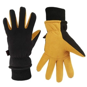 OZERO Winter Gloves -30 F Snow Waterproof Ski Gloves Deerskin Suede... - Picture 1 of 5