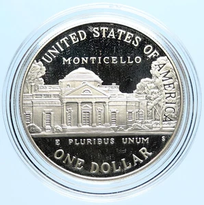 1993P UNITED STATES USA President Thomas Jefferson Monticello PF Silver $ i97047 - Picture 1 of 3