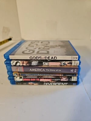 Lot Of Six Blu-ray Movies Die Hard Divergent America Snitch 2 More Foto 1 de 4