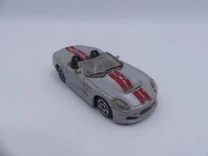 Ford Shelby Series 1 Burago Street Fire 1/43 Made in Italy 4" Silver Red Stripes - Picture 1 of 8