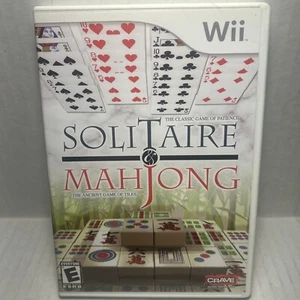 Solitaire & Mahjong for Nintendo Wii *Complete & Tested* - Picture 1 of 4