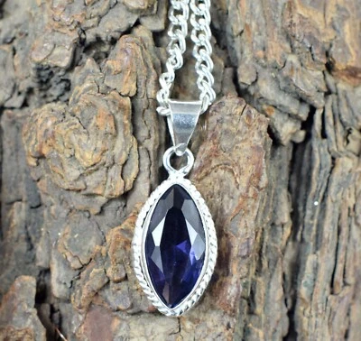 Violetto Ametista 8.25 KT / 20 MM Naturale Taglio Marquise Gemma Certificato - Immagine 1 di 4