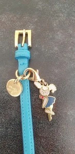 Prada Lederarmband türkis mit abnehmbarem Anhänger - Bild 1 von 5