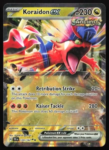 Koraidon ex 120/162 Temporal Forces Double Rare Near Mint Pokemon Card - Bild 1 von 12