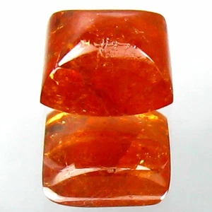 6.07 Cts WORLD CLASS SUGARLOAF CAB (8 x 8 mm) NATURAL FANCY ORANGE SPESSERTITE - Picture 1 of 7