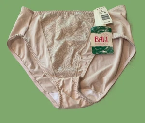 Slip mutandine mutandine vintage BALI intimo nylon pannello pizzo rosa polvere taglia XL - Foto 1 di 11