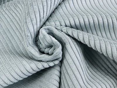 POLSTERSTOFF Cord Samt Taschen Bekleidung grob gerippt PATINAGRÜN EUR 17,98/m - Bild 1 von 3