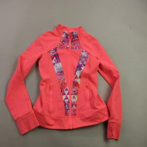 Ivivva Lululemon Jacket Girls 14 Red Long Sleeve Full Zip Stretch Pockets - Picture 1 of 9