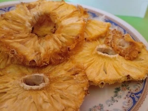 GETROCKNETES SÜSSES BABY Ananas Bio UNGESÜSST GUTE BALLASTSTOFFE OBST GROSSPACKUNG WERT!! - Bild 1 von 3