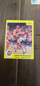 1984-85 STAR 85 SIGNED AUTO CARD STEVE STIPANOVICH INDIANA PACERS MISSOURI # 60 - Picture 1 of 1