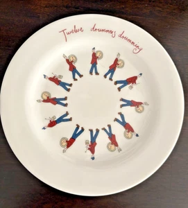 Rare Beautiful Neiman Marcus Ceramic Holiday Plates Set of 4 Size 8" NO RESERVE - Picture 1 of 5