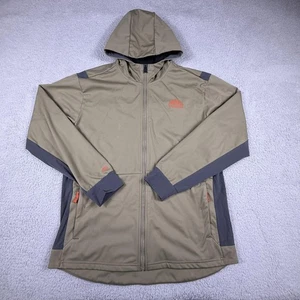 Mac Tools Jacket Mens Medium Green Hooded Full Zip Softshell Workwear Mechanic - Picture 1 of 17