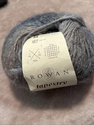 Rowen Yarn Tapestry Blue/Grey 70% Wool 30% Soybean Protein #175  Lot 400 50g New - Image 1 of 4
