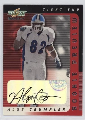2001 Score Select Rookie Preview Auto Alge Crumpler #RP-55 Auto RC - Image 1 of 2