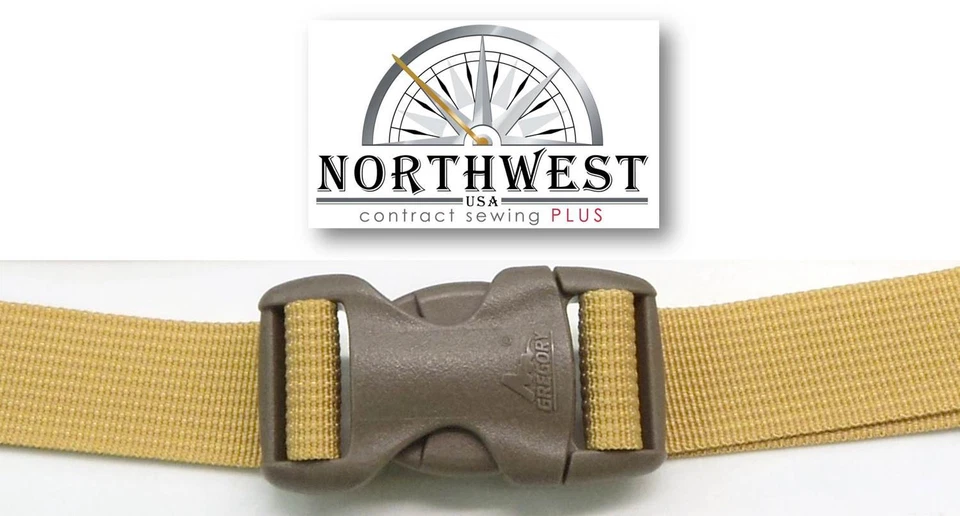 Correa de compresión/atarre de tela de nailon de 1 pulgada con liberación lateral/hebilla QR hecha en EE. UU. Foto 1 de 1