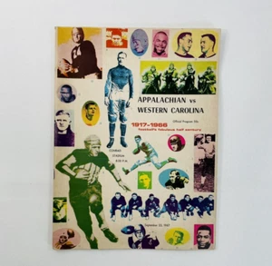 Vintage 1966 Appalachian Vs Western Carolina Football Program - Picture 1 of 12