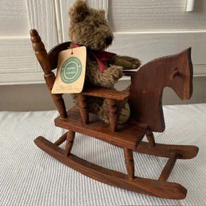 Vtg Handmade Doll Rocking Horse and Boyds Bears Archive Collection - Picture 1 of 7
