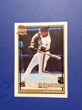 1991 TOPPS CRACKER JACK MINI BARRY BONDS PITTSBURGH PIRATES #19