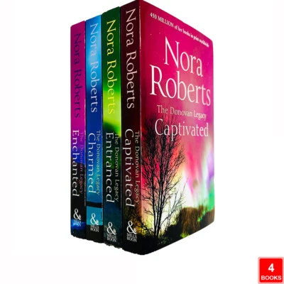 Donovan Legacy Series Books 1 - 4 Collection Set by Nora Roberts Captivated