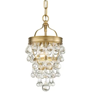 Crystorama Calypso 1 Light Vibrant Mini Chandelier, Gold - 131-VG - Picture 1 of 1
