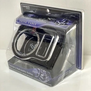 Carmate Drink Holder Table NZ629 Black Plastic JDM VIP Style FedEx Japan - Picture 1 of 8