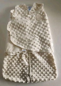 Halo, Sleep Sack Swaddle, 3-Way Swaddle, Newborn, Cream Plushy Dots - Picture 1 of 18