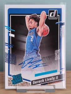 2023-24 Donruss Optic Dereck Lively II Auto Rated Rookie RC Mavericks - Picture 1 of 2