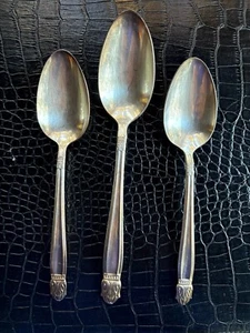 Holmes Edwards Flatware Danish Princess International Silver Plate 1938 Spoons 3 - Picture 1 of 7