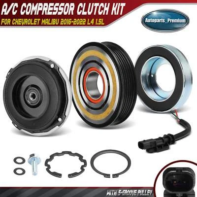 A/C AC Compressor Clutch Kit for Chevrolet Malibu 2016 2017 2018-2022 L4 1.5L - Image 1 of 4