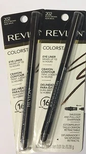 REVLON COLORSTAY EYELINER...202...black Brown(DARKER BROWN) Waterproof 2 Pieces - Picture 1 of 2
