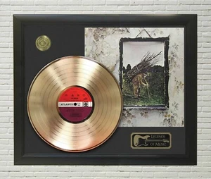 Led Zeppelin When The Levee Break Framed Legends Of Music Gold LP Record Display - Picture 1 of 3