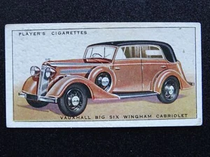 VAUXHALL BIG SIX WINGHAM CABRIOLET Motor Cars 'A' Series by John Player 1936 - Picture 1 of 1