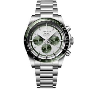 New Longines Conquest Chronograph Steel 42mm Men's Watch L38354026 - Picture 1 of 5