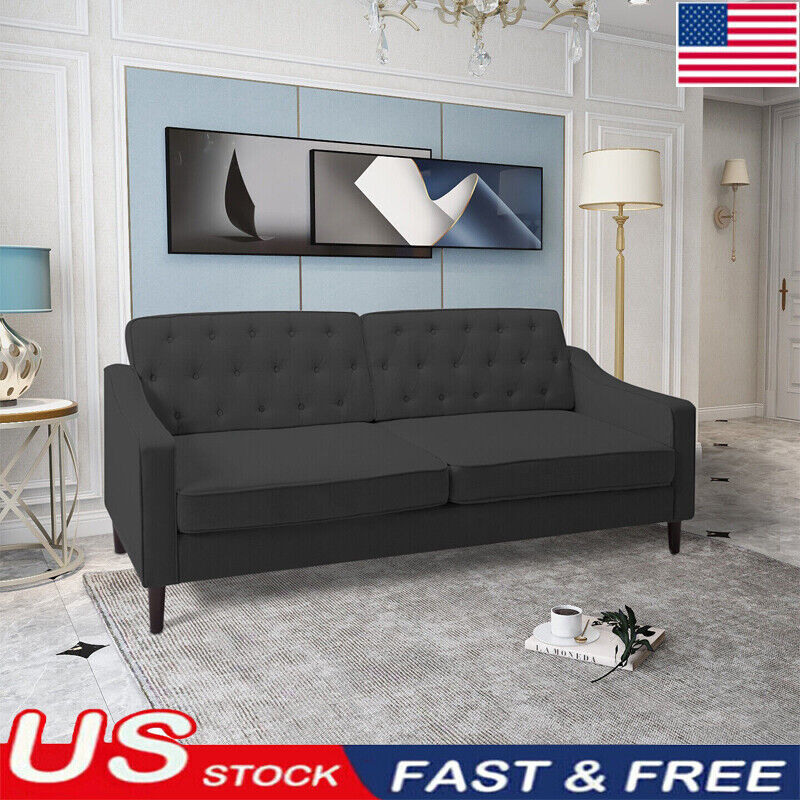 77 inch FABRIC Sleeper Sofa Bed Loveseat 2 Seat Couch Modern Living Room Bedroom