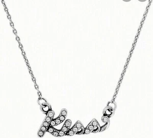 Brighton Kiss Silber Kristall Halskette - Neu mit Etikett - Bild 1 von 4