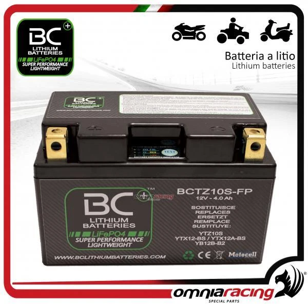 BC Battery Motorcycle Lithium Battery for Qingqi QM125T-10A(A) 125 2008>2009 - Image 1 of 1
