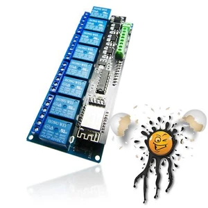 Tasmota EI-OT ESP8266 ESP-12S Smart Home 8 Kanal Relais + 4 PC817 Eingänge Kit - Bild 1 von 13