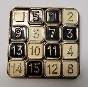 1930s Metal Slide Numbers Puzzle Game Modern Brands Inc. NY - Picture 1 of 2