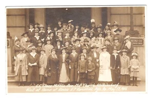 PITTSBURGH PA RPPC VISIT TO H.J. HEINZ CO. M.E. CHURCH GROUP WILKINSBURG 1916 - Picture 1 of 2