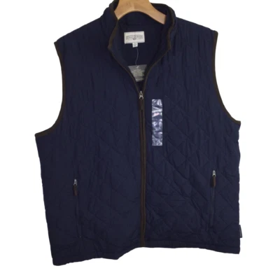Field & Stream Mens Full Zip Outdoor Quilted Puffer Vest Blue Size XXL NWT - Image 1 of 4