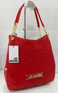 Borsa LOVE MOSCHINO QUILTED PU ROSSO donna in eco pelle JC4014PP1DLA0500 - Foto 1 di 8