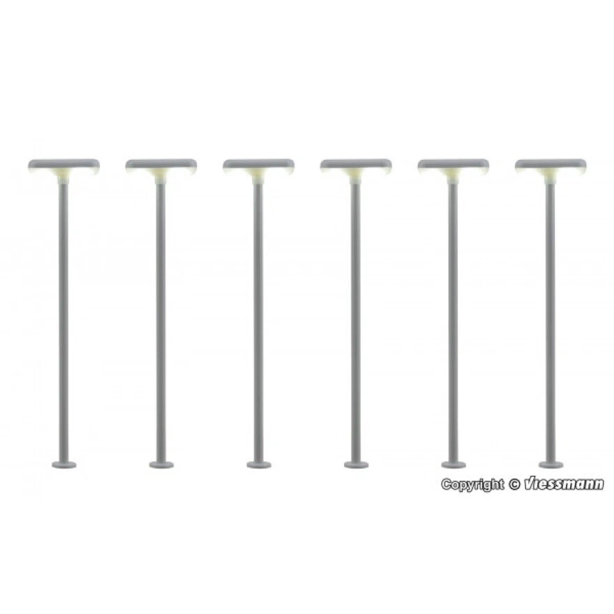 Viessmann H0 63646 - Bahnsteigleuchte, 2 LEDs weiß 5+1  Neuware - Bild 1 von 1