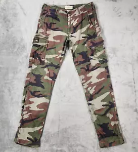 Denim & Supply Ralph Lauren Men Pants Cargo 32x32 Military Camouflage Distressed - Picture 1 of 10