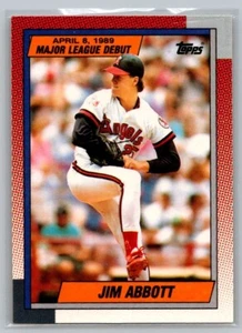 1989 Topps Major League Debut Jim Abbott #1 - Picture 1 of 2