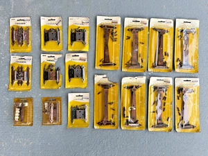 Vintage Lot 17 Pair Copper Tone National Lock Co. Hinges, Strap, H, Offset 3/8 - Picture 1 of 12