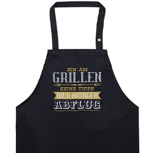 Meister-Griller Schürze Grillschürze für Männer Bierliebhaber Kochschürze BBQ - Picture 1 of 12