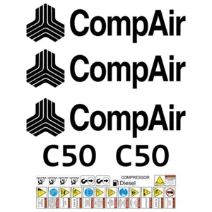 Compair C50 Decals Stickers Repro Decal Kit + FREE SAFETY STICKERS - Picture 1 of 1